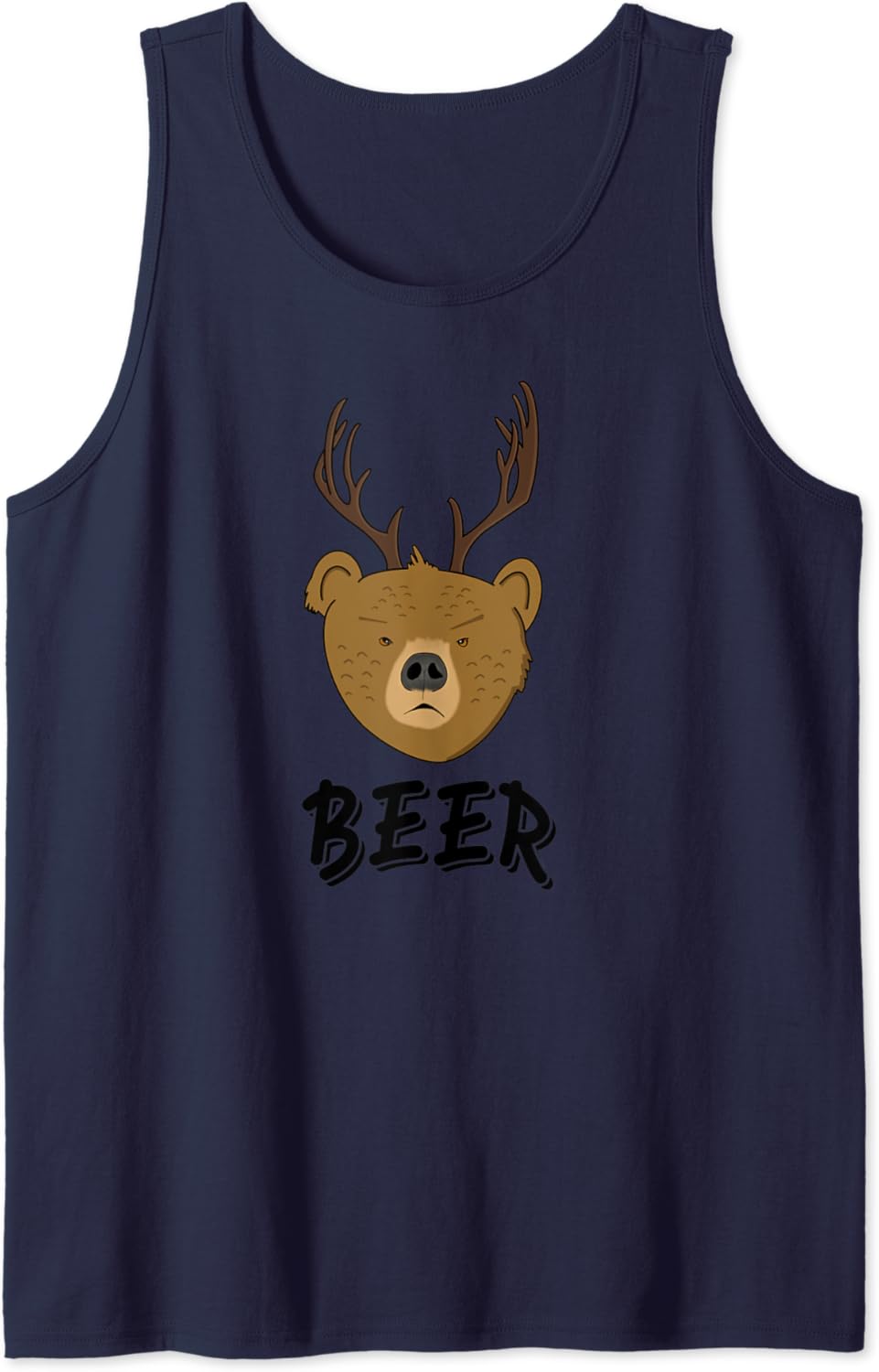 bear with antlers beer shirt